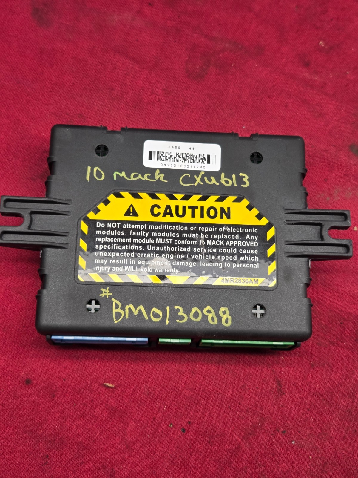 21083383-P06 MACK CXU612 CAB CONTROL UNIT MODULE 09230168