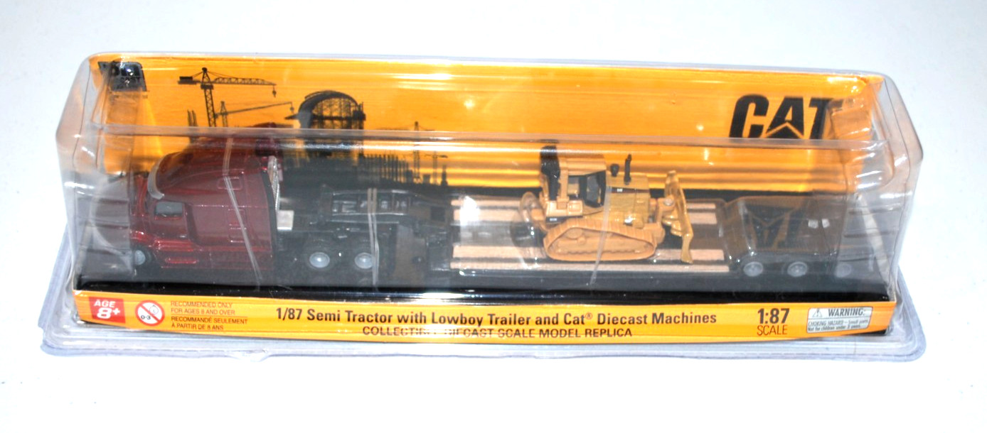 Peterbilt Model 579 Ultra Tandem Tractor With Lowboy Trailer & Cat D5M Dozer