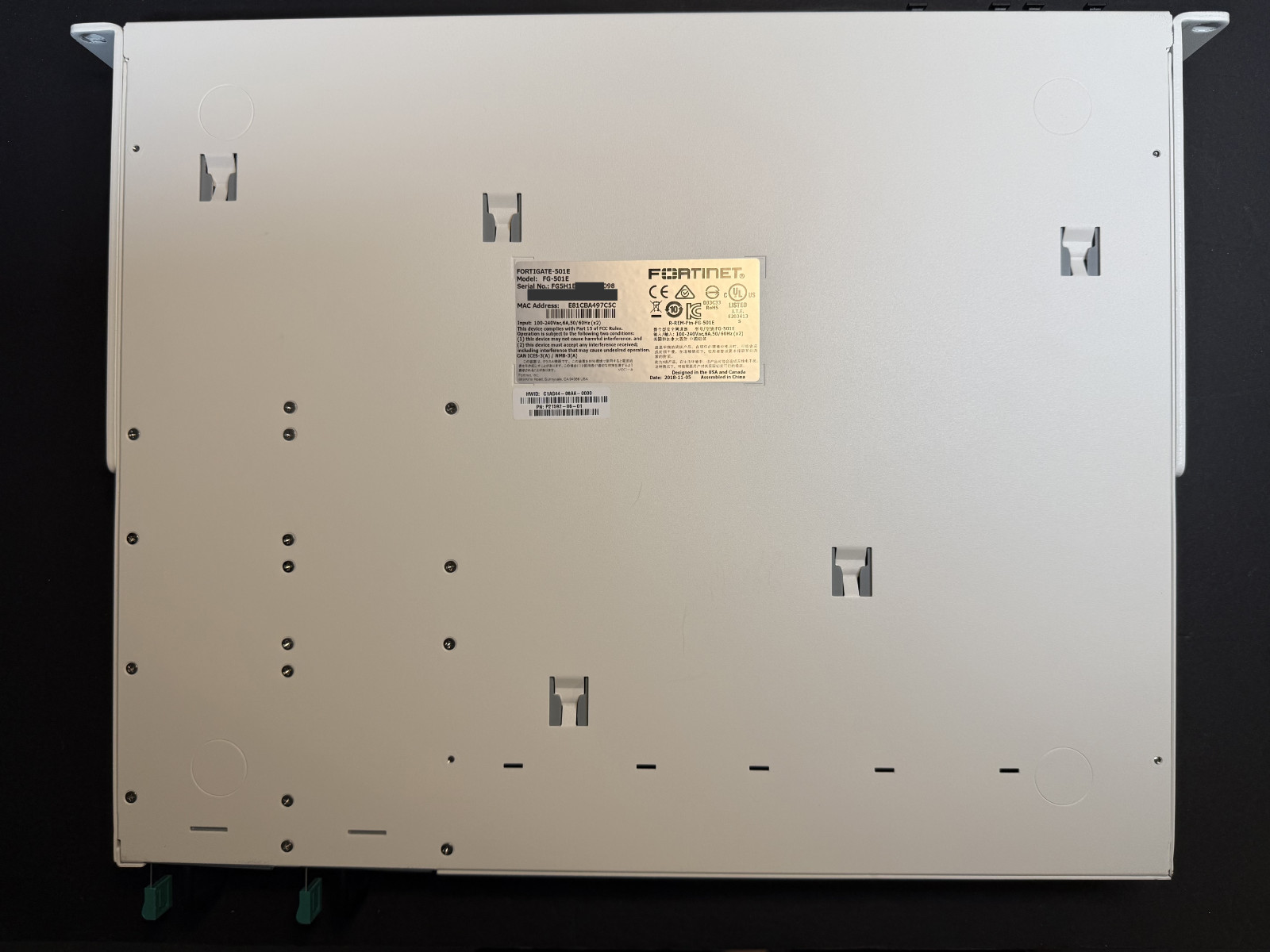 Fortinet FortiGate 501E FG-501E Firewall Dual PSU Tested NOT Registered