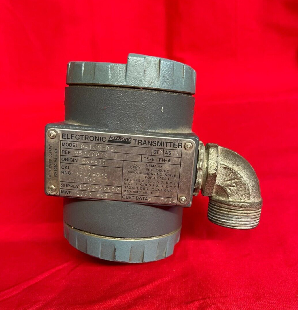 FOXBORO ELECTRONIC TRANSMITTER P/N: 841GM-DI1  MWP: 1000PSIG