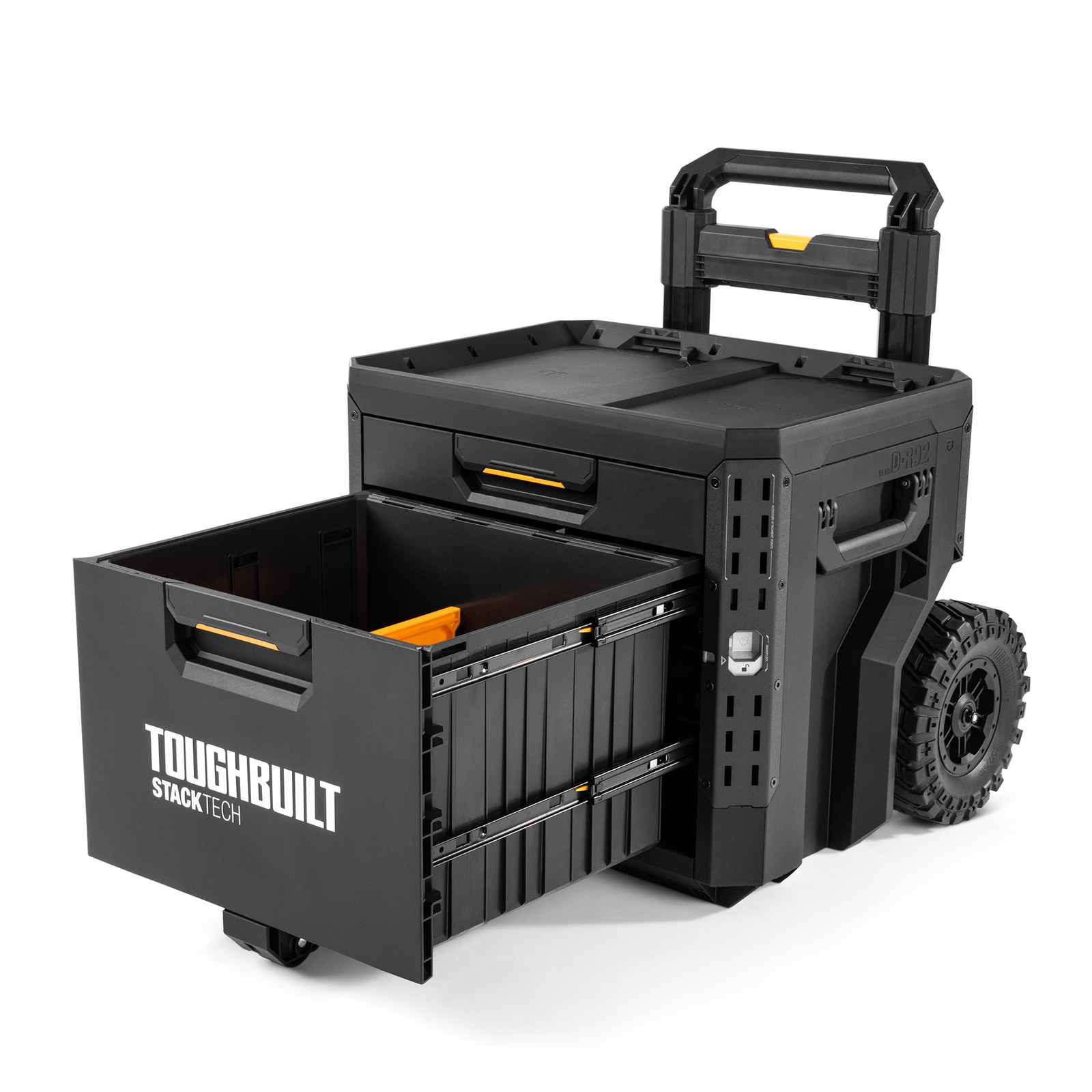 ToughBuilt StackTech 2-Drawer Rolling Locking Box, Tool Storage & Gear Organizer