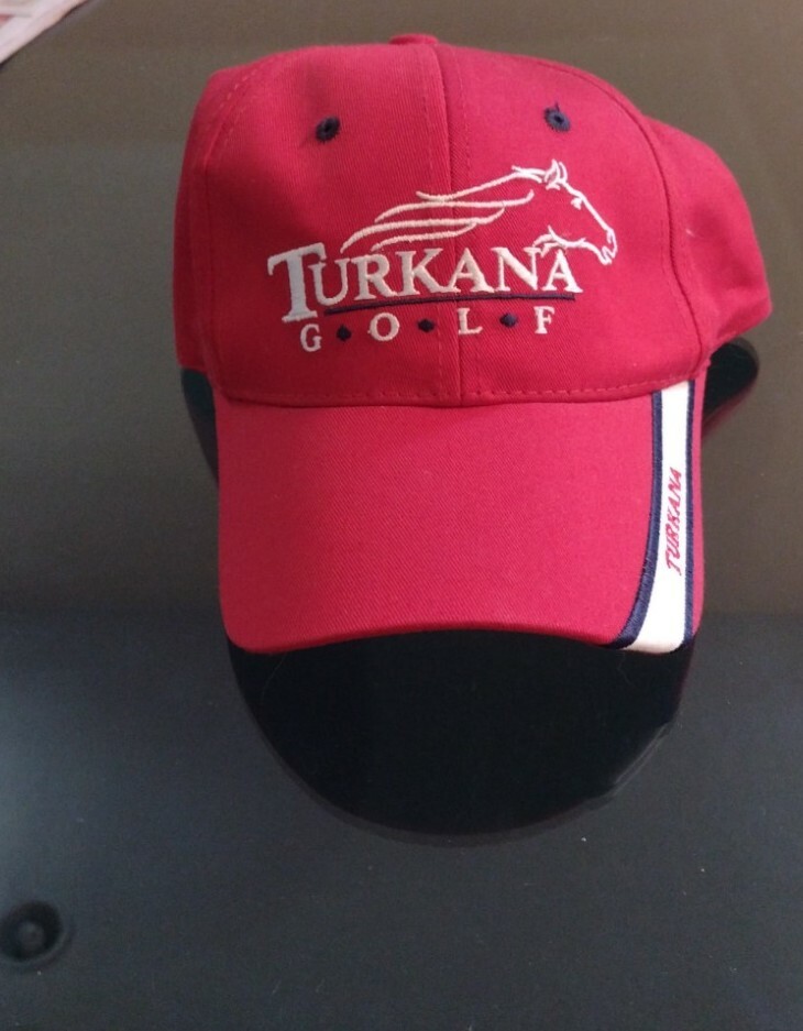 Turkana Golf Hat Red Strapback Adjustable