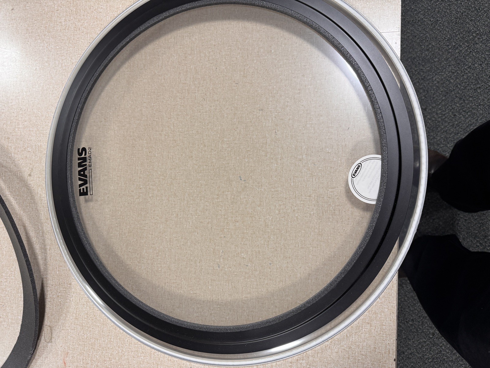 Evans EMAD2 Clear Bass Batter Head - 22"