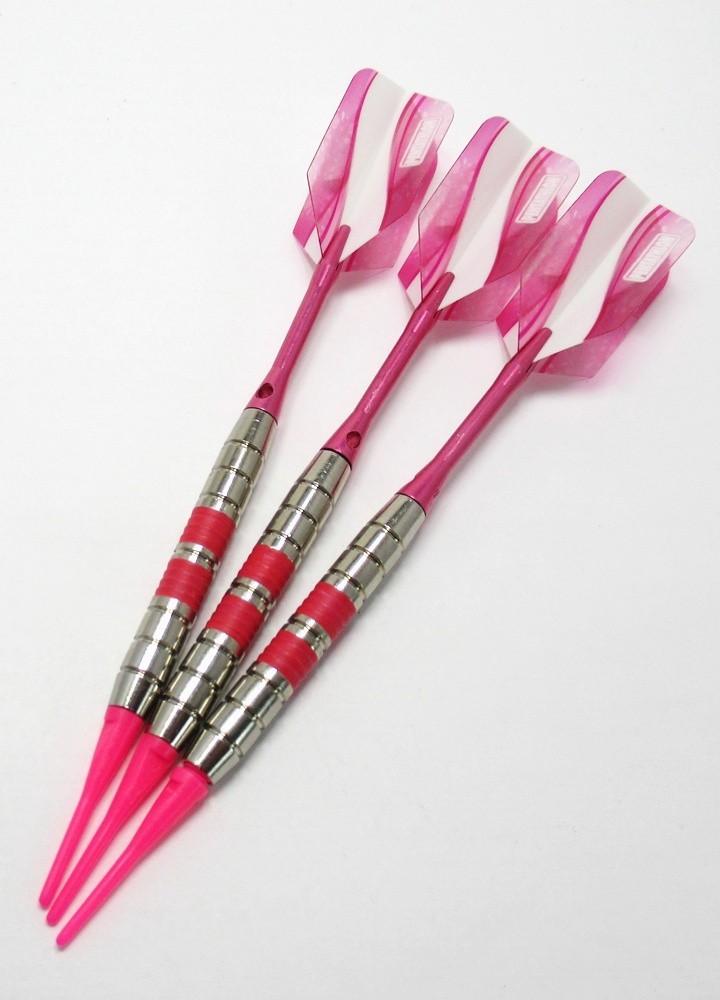 Pink Passion - 17g Soft Tip Darts - + Extras + Accessory Case - Tracked
