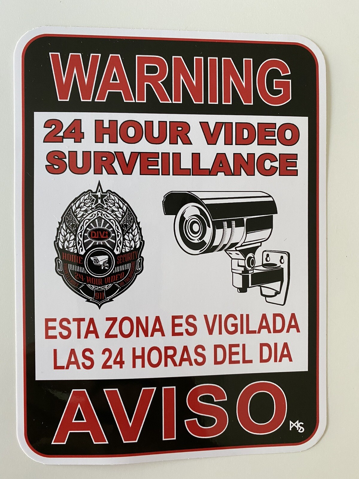 SECURITY STICKER LOT AVISO NO TRESPASSING STICKER VIDEO CAMERA STICKER SECURITY