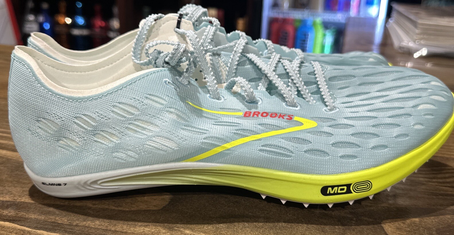 Brooks ELMN8 7 Unisex Running Speed Spike Track Shoe Sz 12