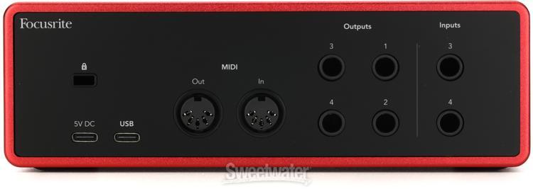 Focusrite Scarlett 4i4 4th Gen USB Audio Interface