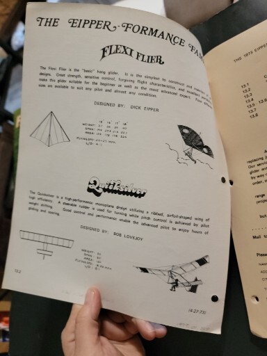 ELIPPER FORMANCE Catalogue Hang Glider