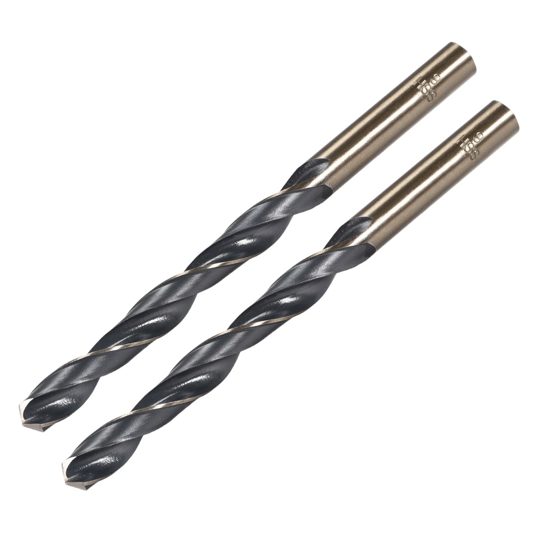 2pcs Straight Shank Twist Drill Bits 9mm HSS 4341 with 9mm Shank