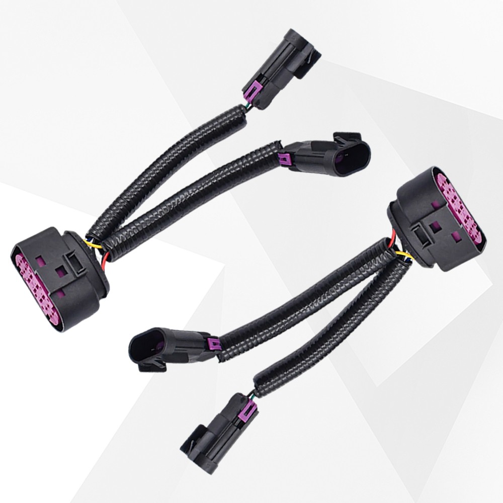 2X For 2009-18 Dodge Ram Conversion Harness Quad Housing To Projector Headlight