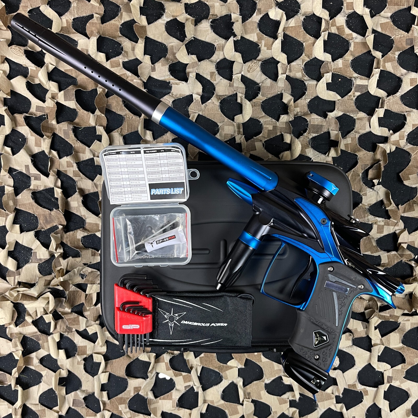 NEW Dangerous Power Fusion Elite Paintball Gun - Black/Blue