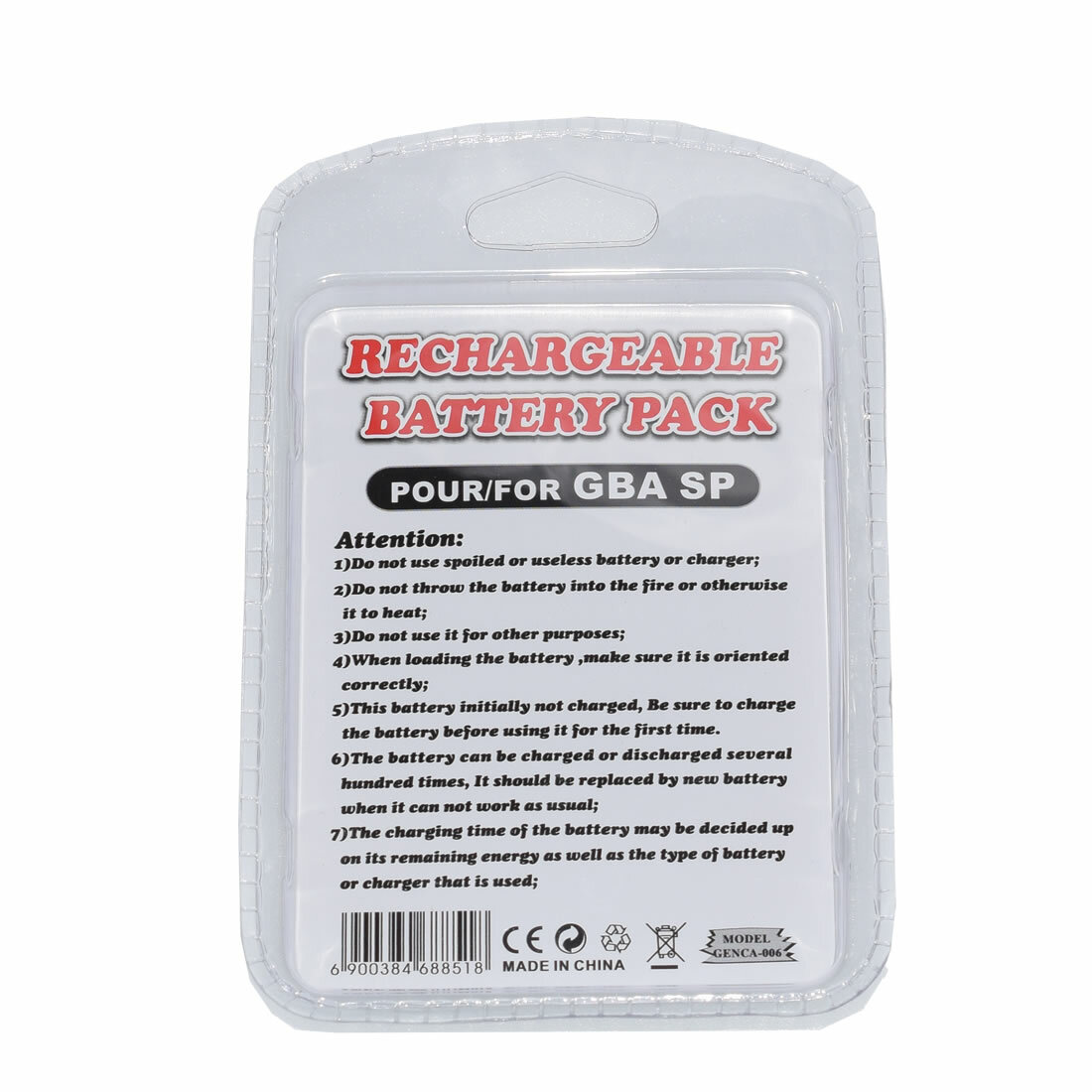 2pcs Rechargeable Battery For Nintendo Game Boy Advance SP Systems + Screwdriver