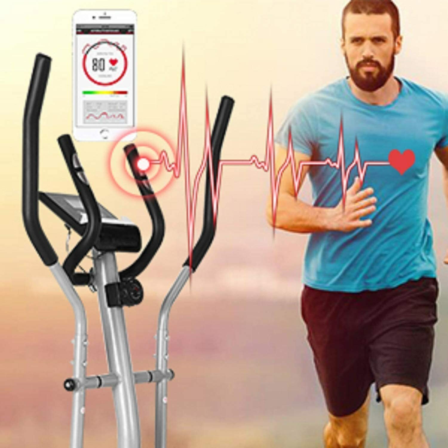 Elliptical Exercise Machine Magnetic Elliptical Training Machines for Home Gym