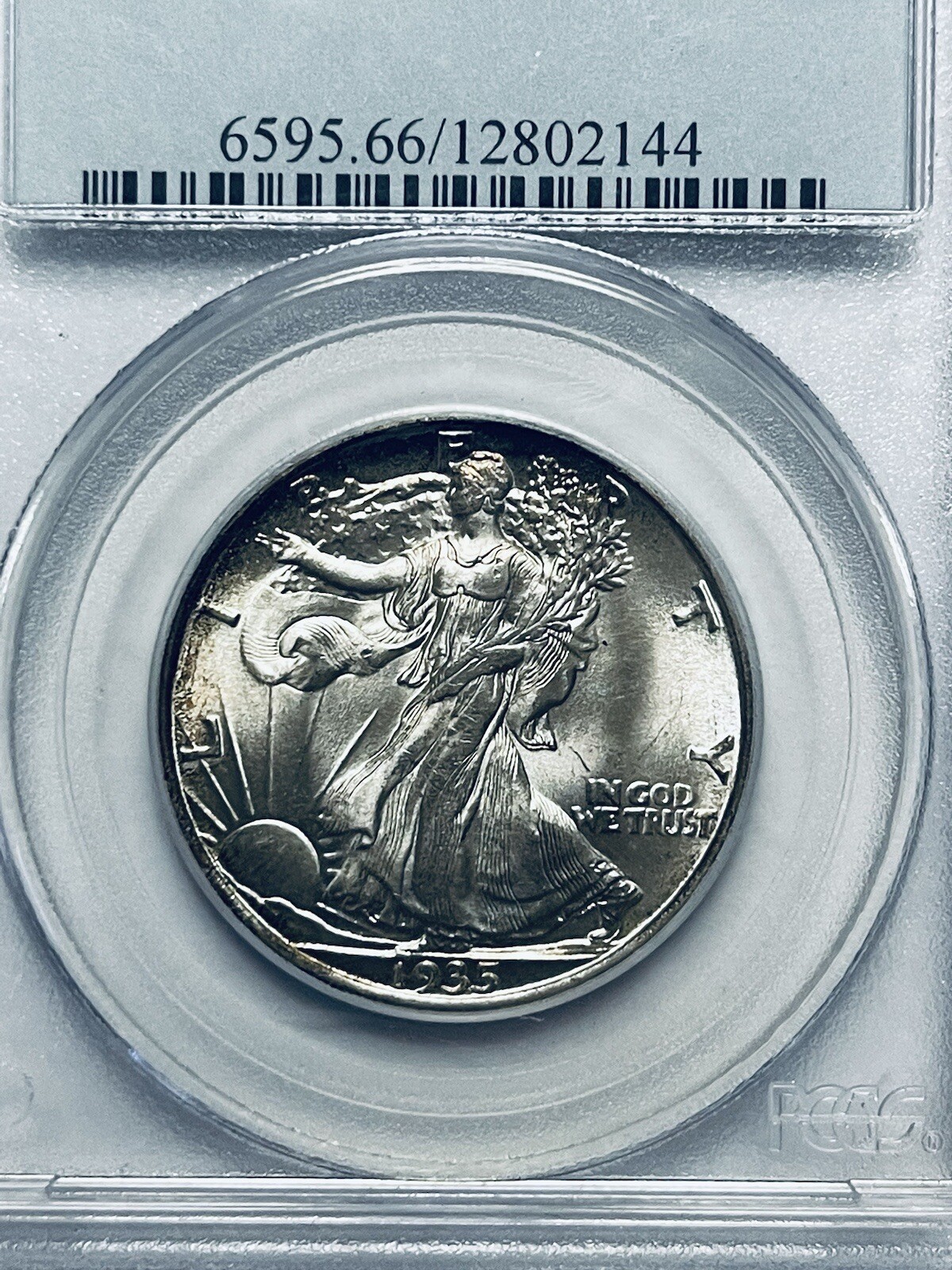 1935 Walking Liberty Silver Half Dollar PCGS MS66
