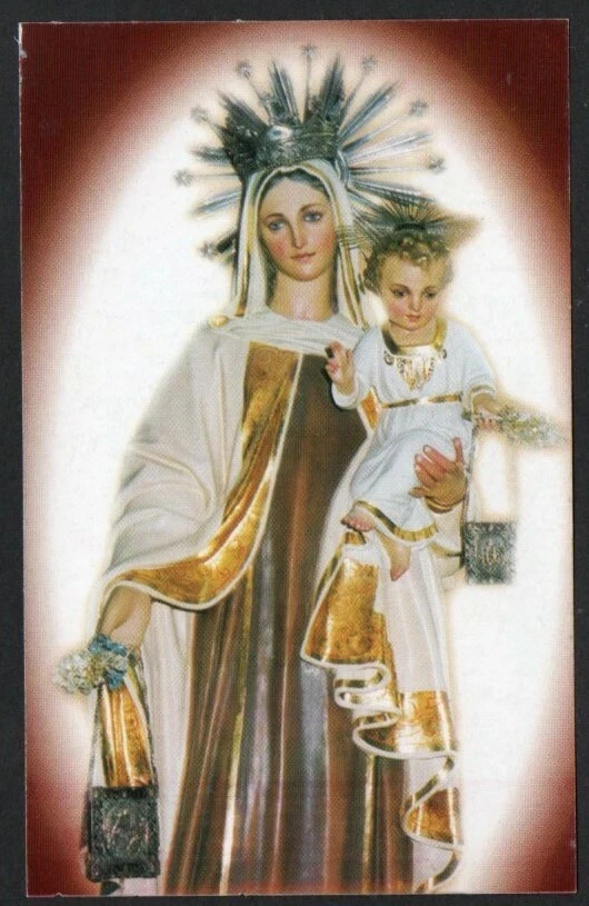 Holy card de la Virgin del Carmen santino image pieuses estampa