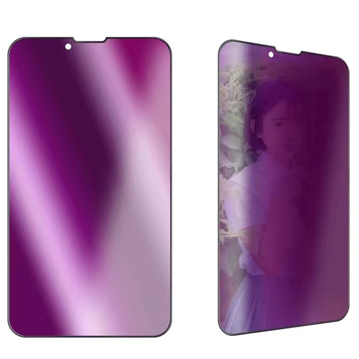 Mirror Privacy Tempered Glass Anti-Spy Screen Protector For iPhone 14 13 Pro Max