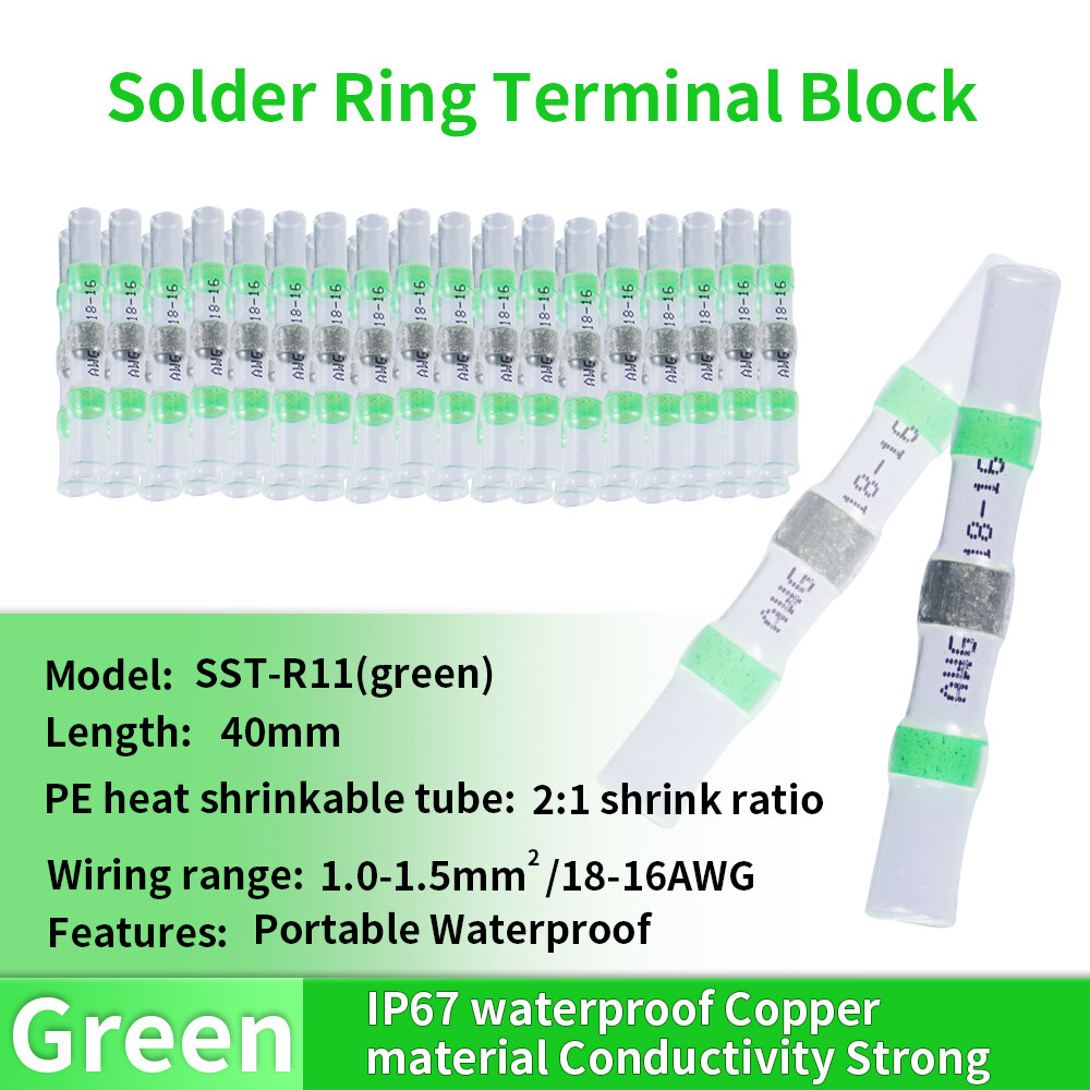 340PCS Waterproof Heat Shrink Solder Seal Sleeve Butt Terminals Wire Connectors