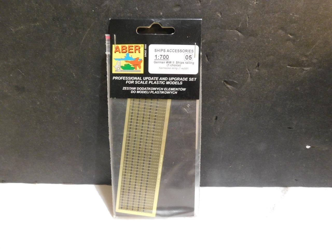 Aber 1:700 #05 German WWII ships Railings NIB