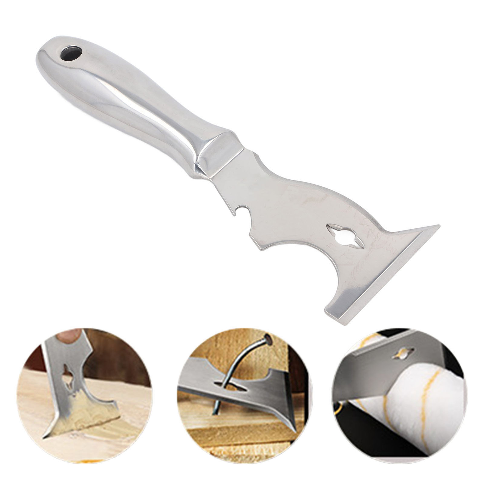 Multi Function Putty Cutter Stainless Steel Blade Paint Scraper♡