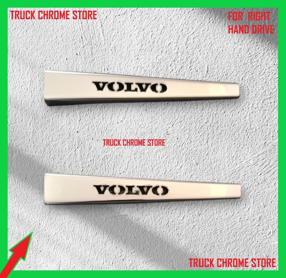 FH4/FH5  WIPER CHROME   Stainless Steel   1 SET (Right Hand Drive).   Fits Volvo