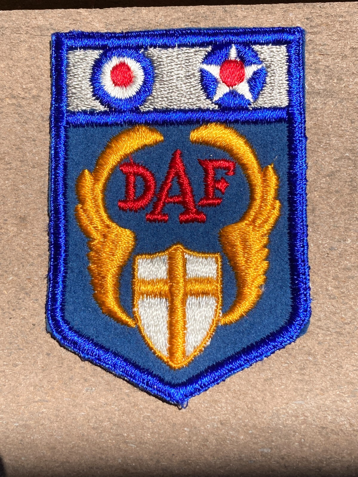 WW2 US Army AF DAF Desert Air Force  Military Shoulder Patch Insignia