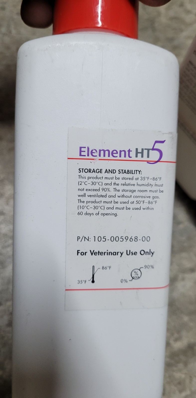 x3 Element HT5 Hematology, EHT5 DIFF LYSE Solution 300mL Expires 2/10/2027