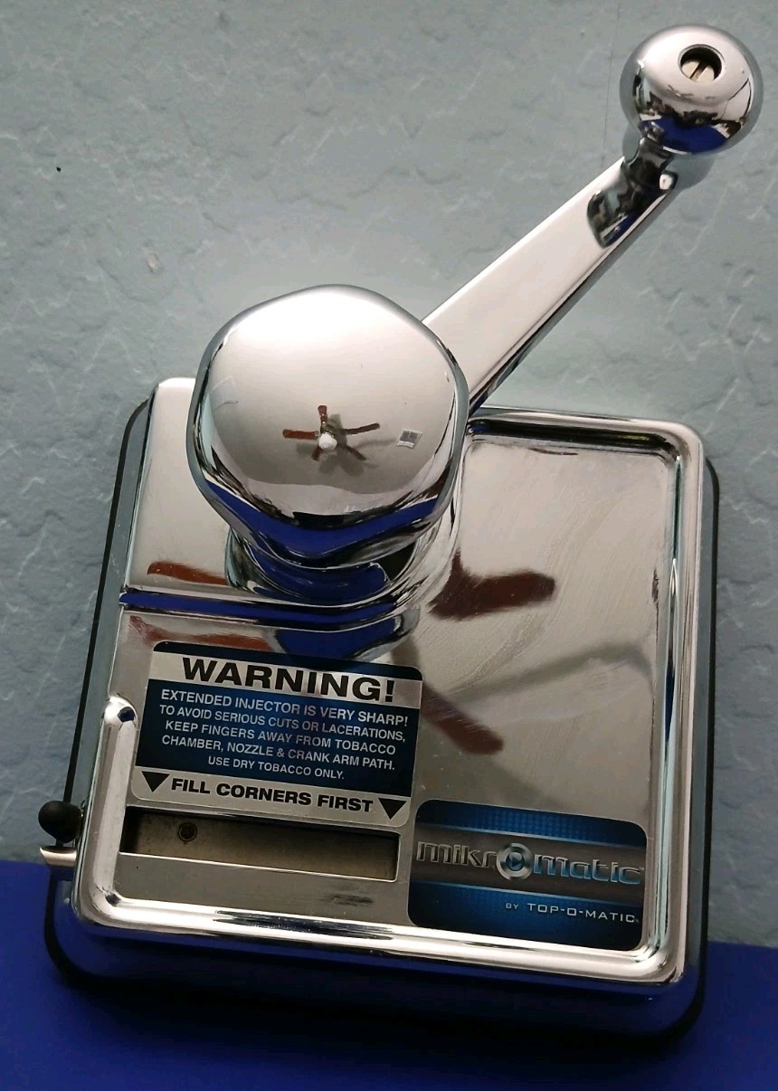 MikroMatic Cigarette Tube Filler Machine Manual Metal Injector Heavy Duty Crank
