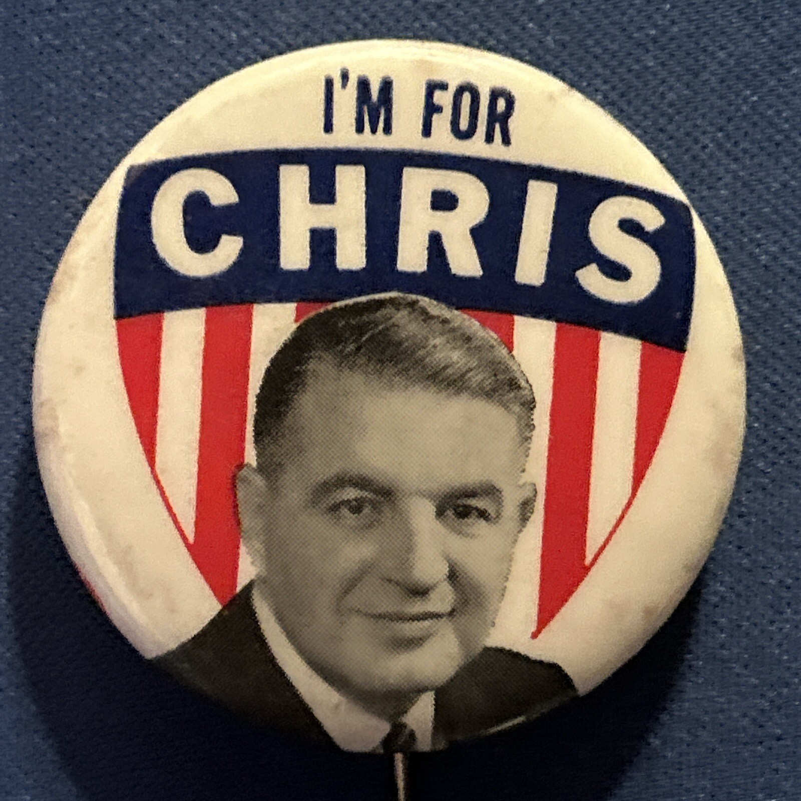 I’m For Chris DelSesto Rhode Island   1 1/2” pinback button pin