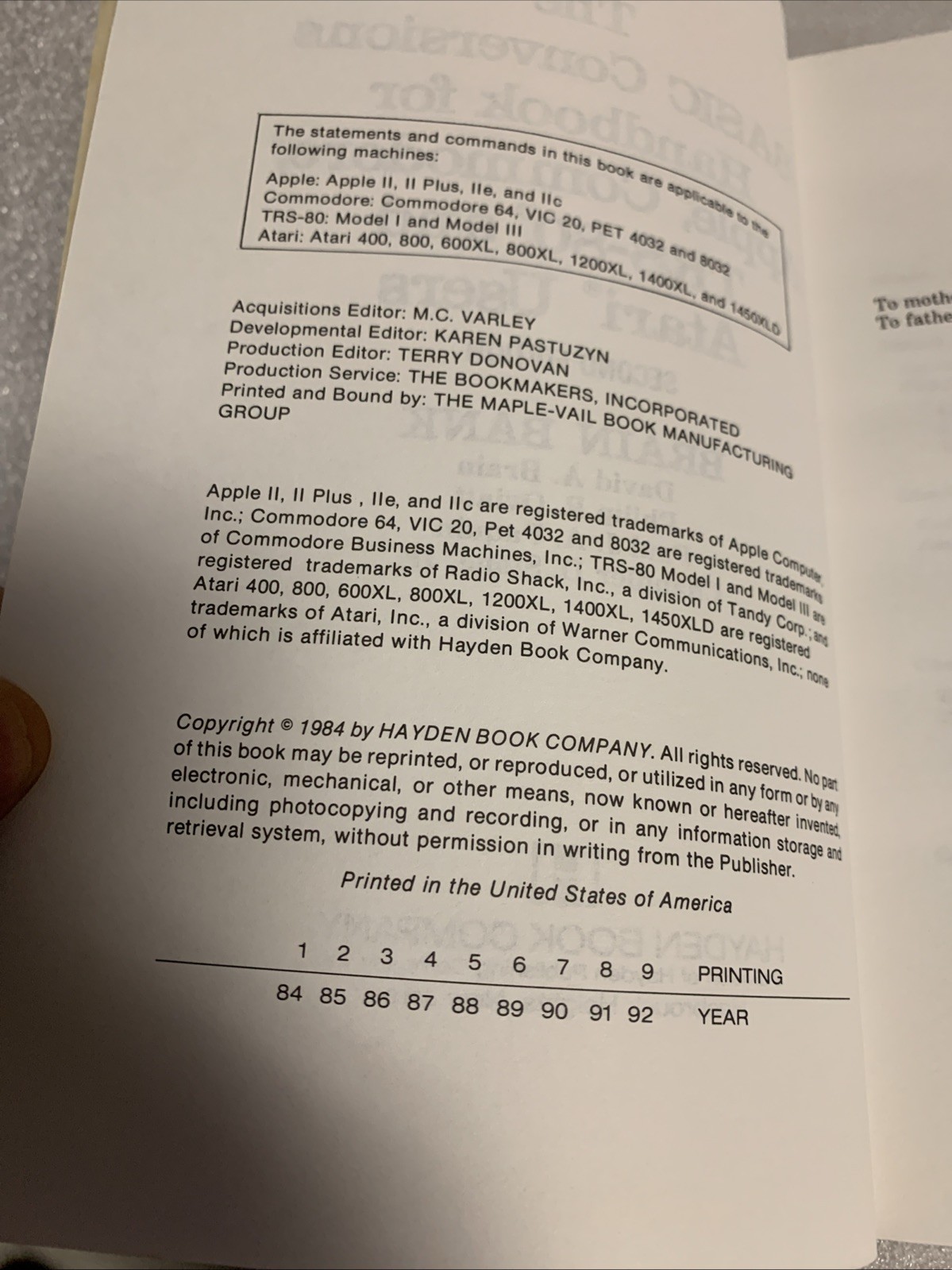Basic Conversions Handbook for Apple, Commodore, TRS-80 and Atari Users 1984 2nd