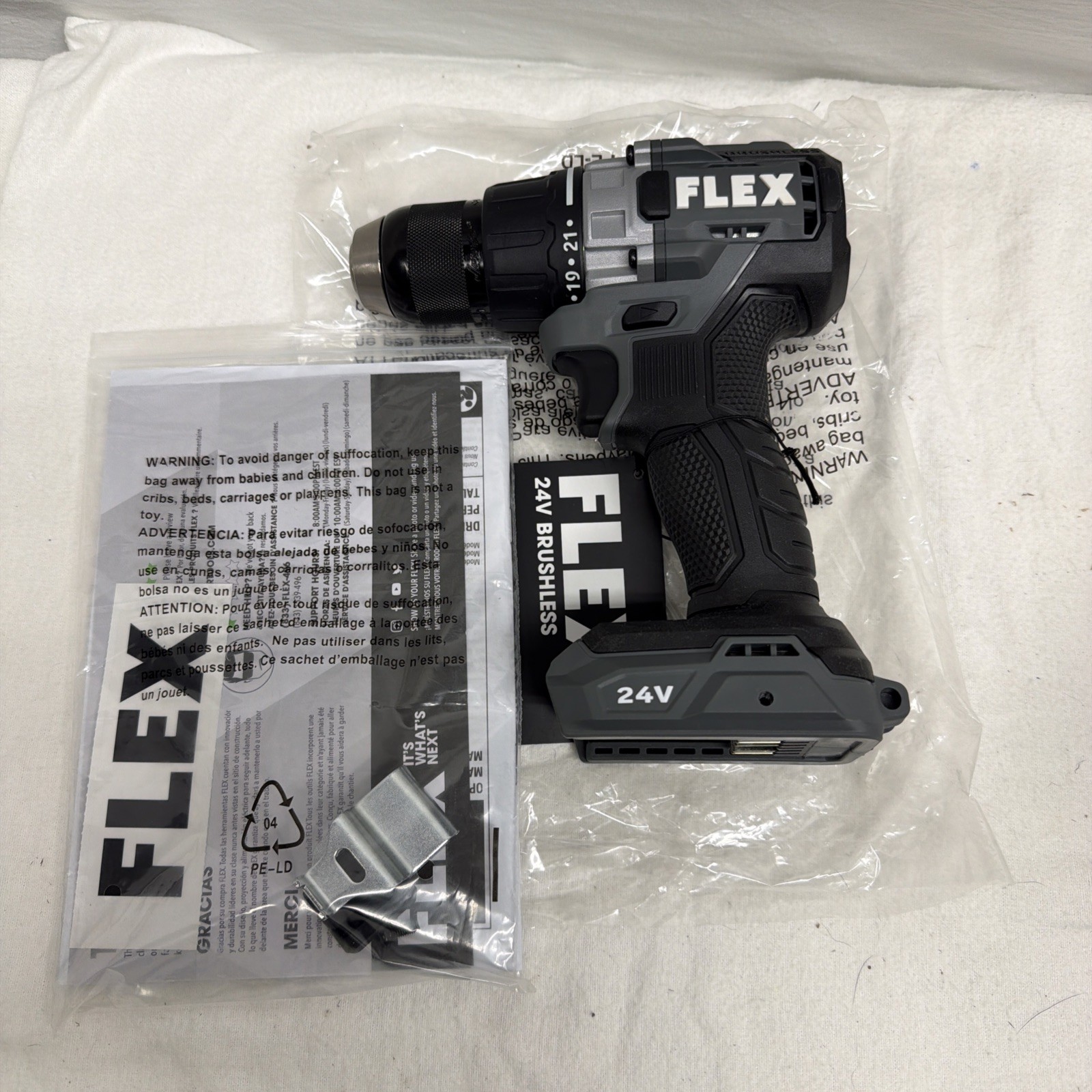 Flex 24V 1/2" Drill Driver 2 Speed Brushless FX1151 Tool Only