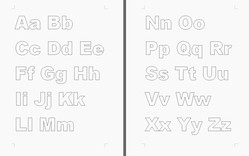 English Handwriting Upper and Lower Case Letters Practice Worksheets (50)