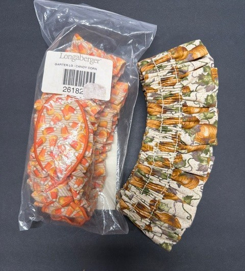 Longaberger Large Basket Fabric Garter - Brand New Never Used