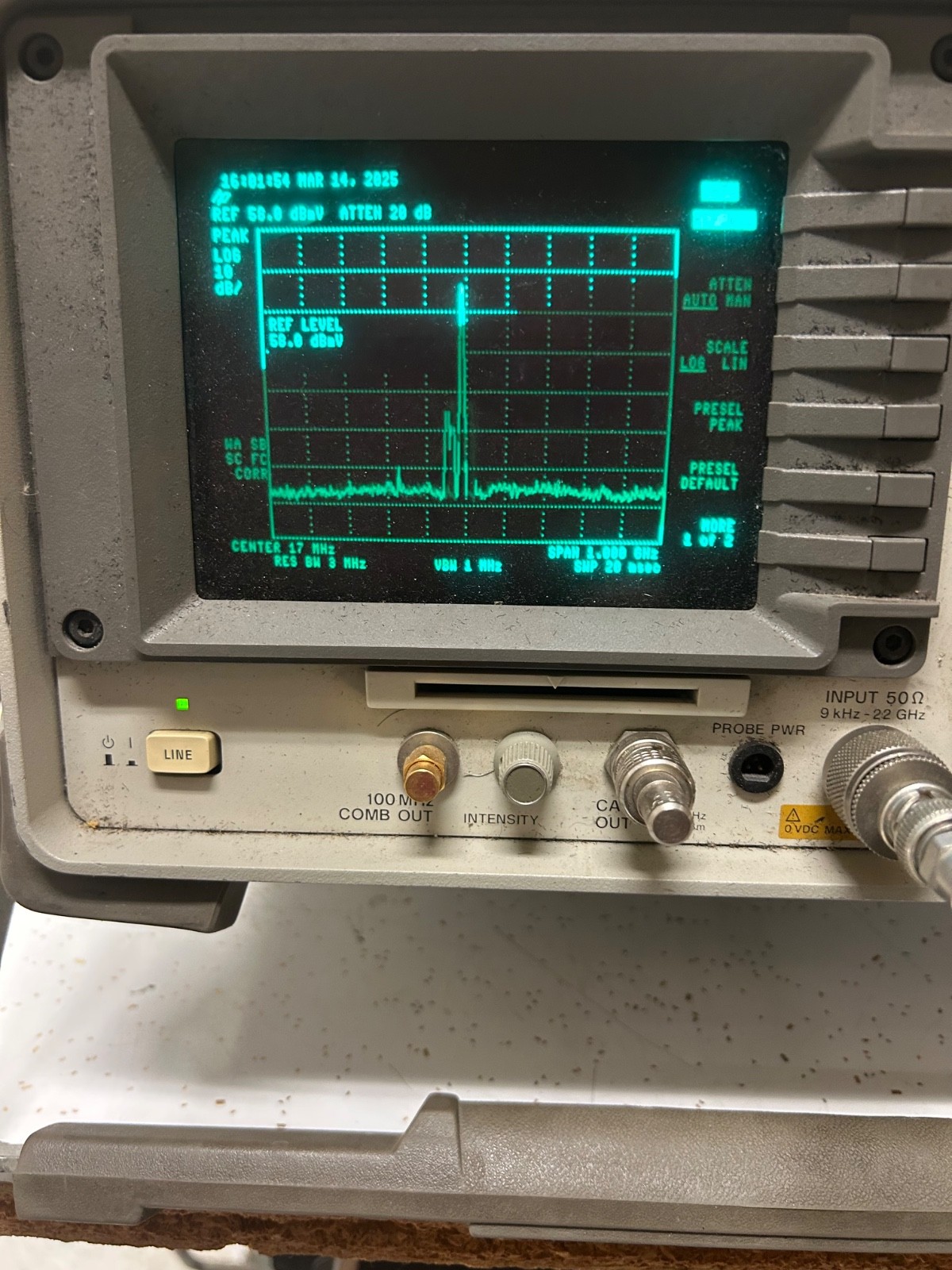 HP Agilent Cable TV Analyzer Model 8591C with Users Guides