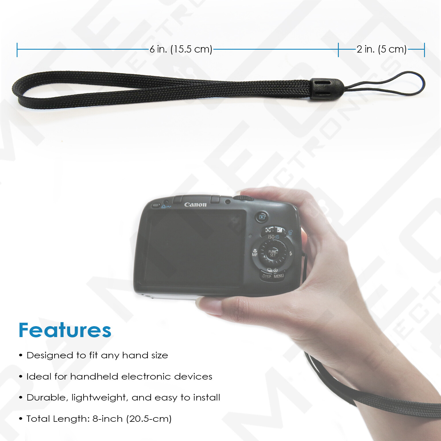 Universal Hand/Wrist Strap for Kodak EasyShare Digital Camera