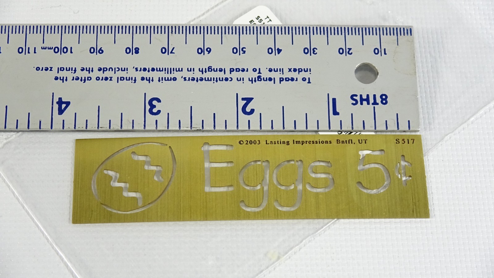 Eggs 5c 2003 Lasting Impressions Embossing & Stenciling - S517