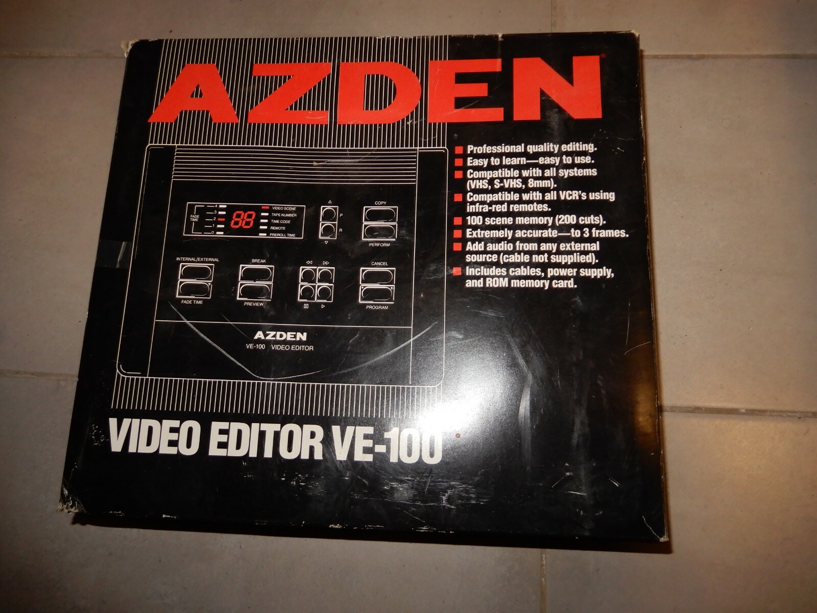 AZDEN audio / video editor VE-100 New in Box