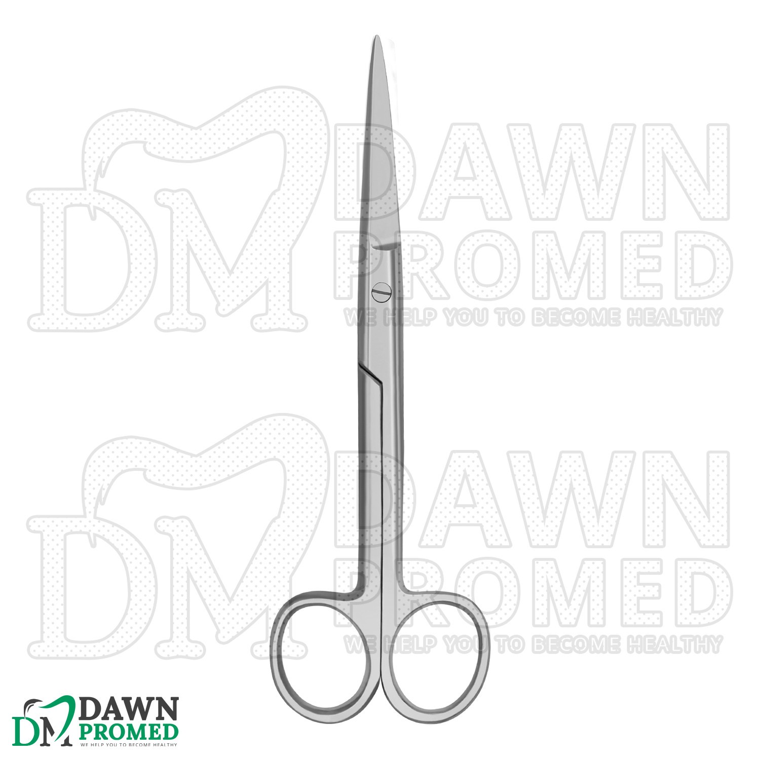 6 Pcs Operating Scissors 6.5" Straight Sharp Sharp Round Pattern Surgical Set