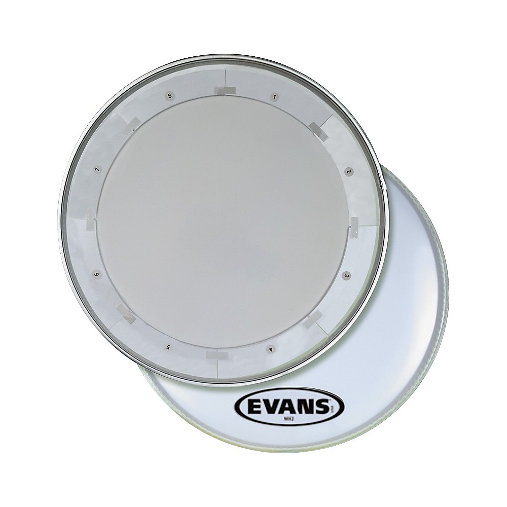 Evans MX1 White Marching Bass Drum Head 18 in.