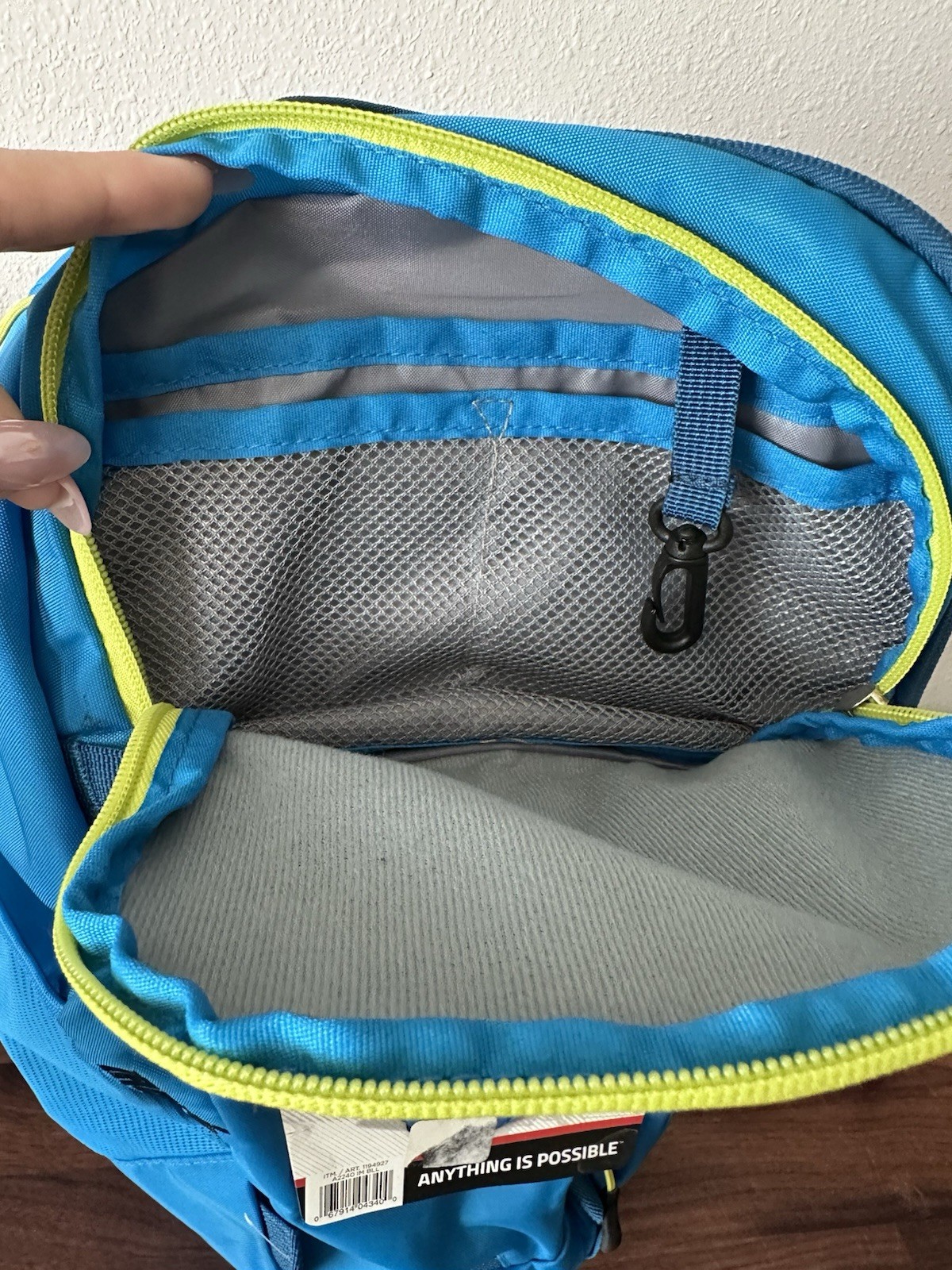 NOS Iron Man H2O 2 Liter Hydration Backpack Blue