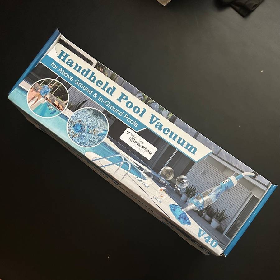 Cordless Pool Vacuum with Telescopic Pole 18.5 GPM Powerful Suction 1.5H Super