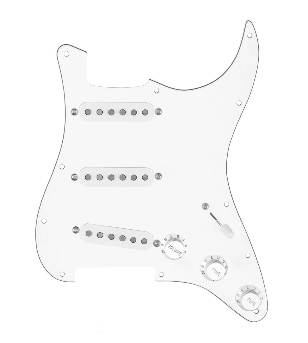 920D Custom Texas Vintage Stratocaster 5 Way Loaded Pickguard White on White