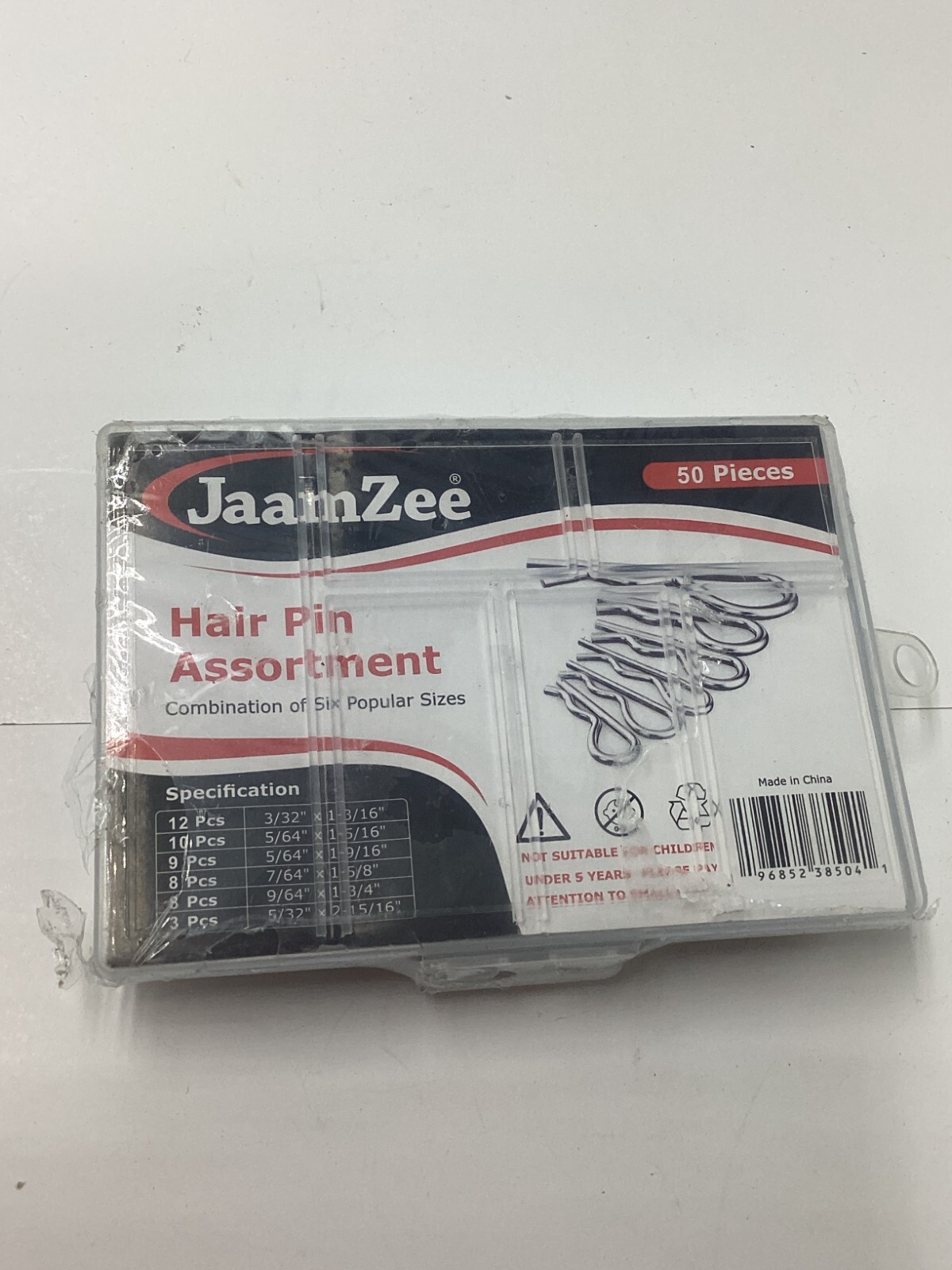PACK OF 50 JaamZee Hair R Pins Sturdy Durable Alloy Steel R Shaped Heavy Duty
