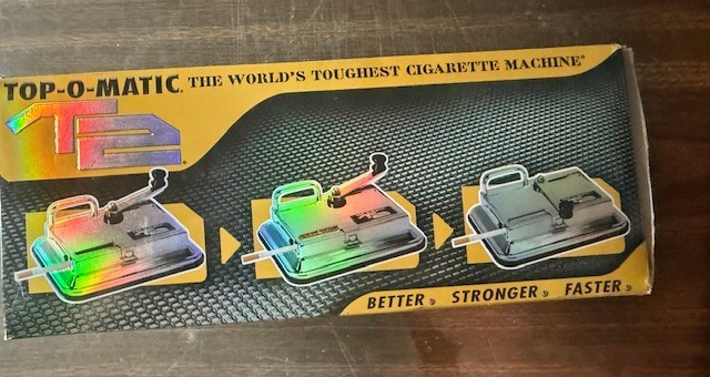 Top-O-Matic T2 Cigarette Rolling Machine in box