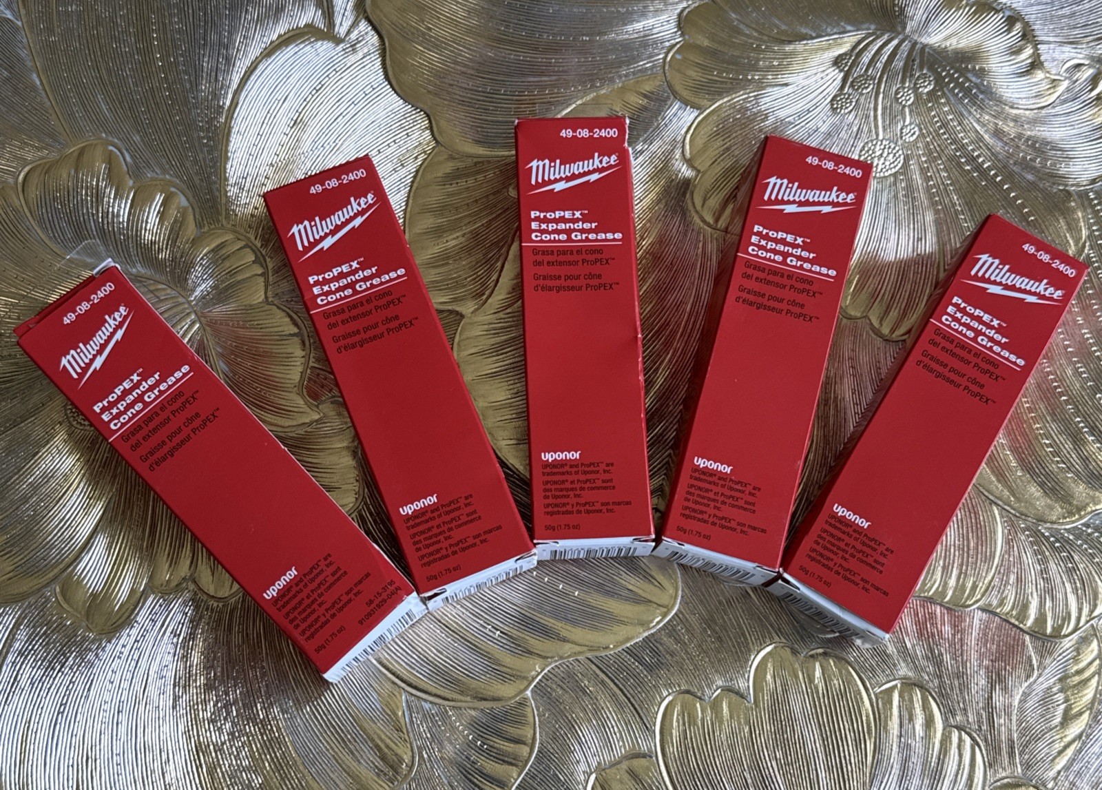 Milwaukee 49-08-2400 M12 ProPEX Expander Cone Grease Lot Of 5 - New Open Box
