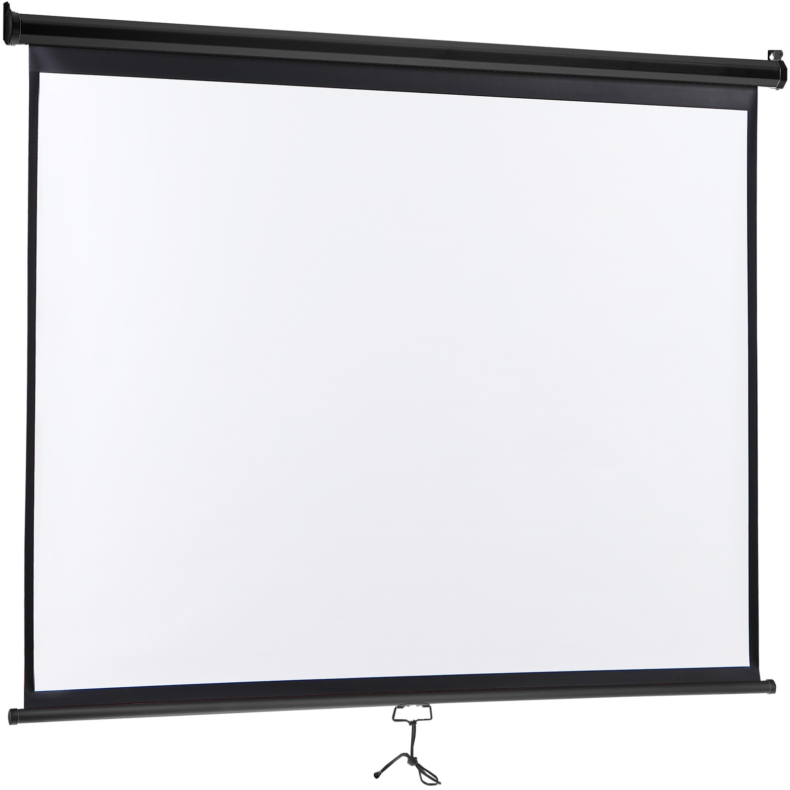72'' Projector Screen 4:3 Foldable Anti-Crease Portable Projection Screen Black