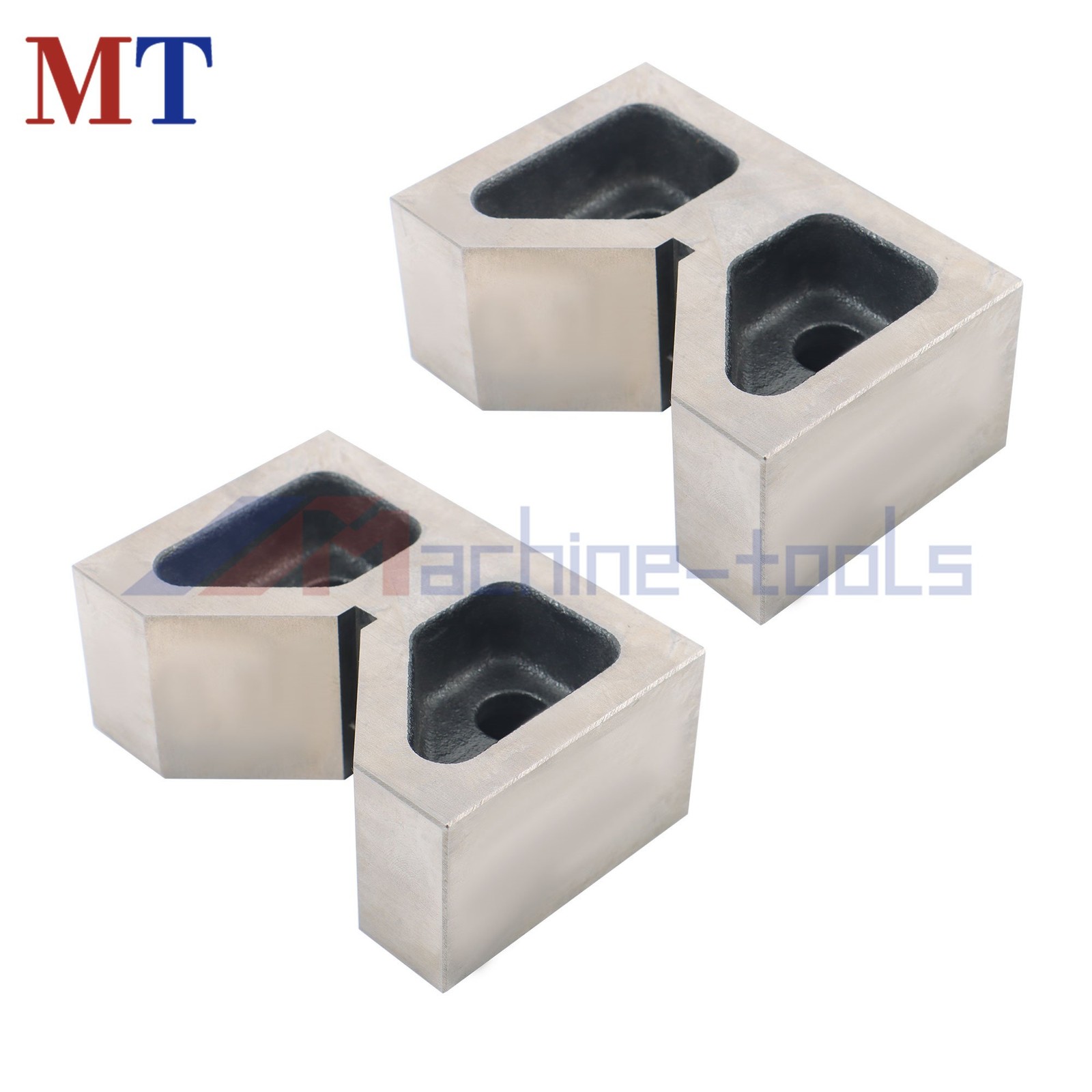 V-Block Ground 1*Pair 4" x 1-5/8" x 2-5/8" 90 Degree Cast Iron V-Blocks
