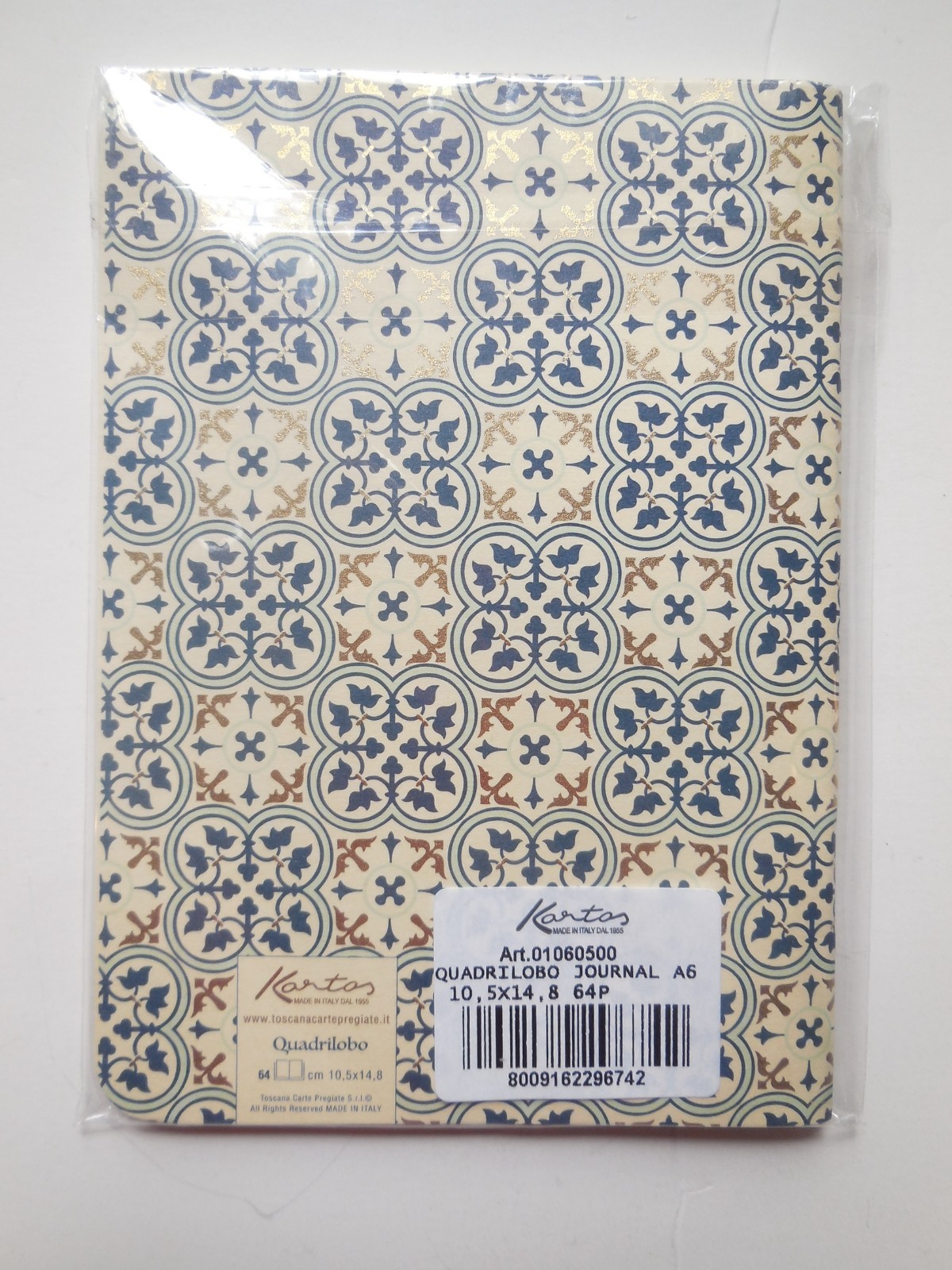 Small Journal with Matching 10 Card Printed Envelope Set Lined Notebook Italian