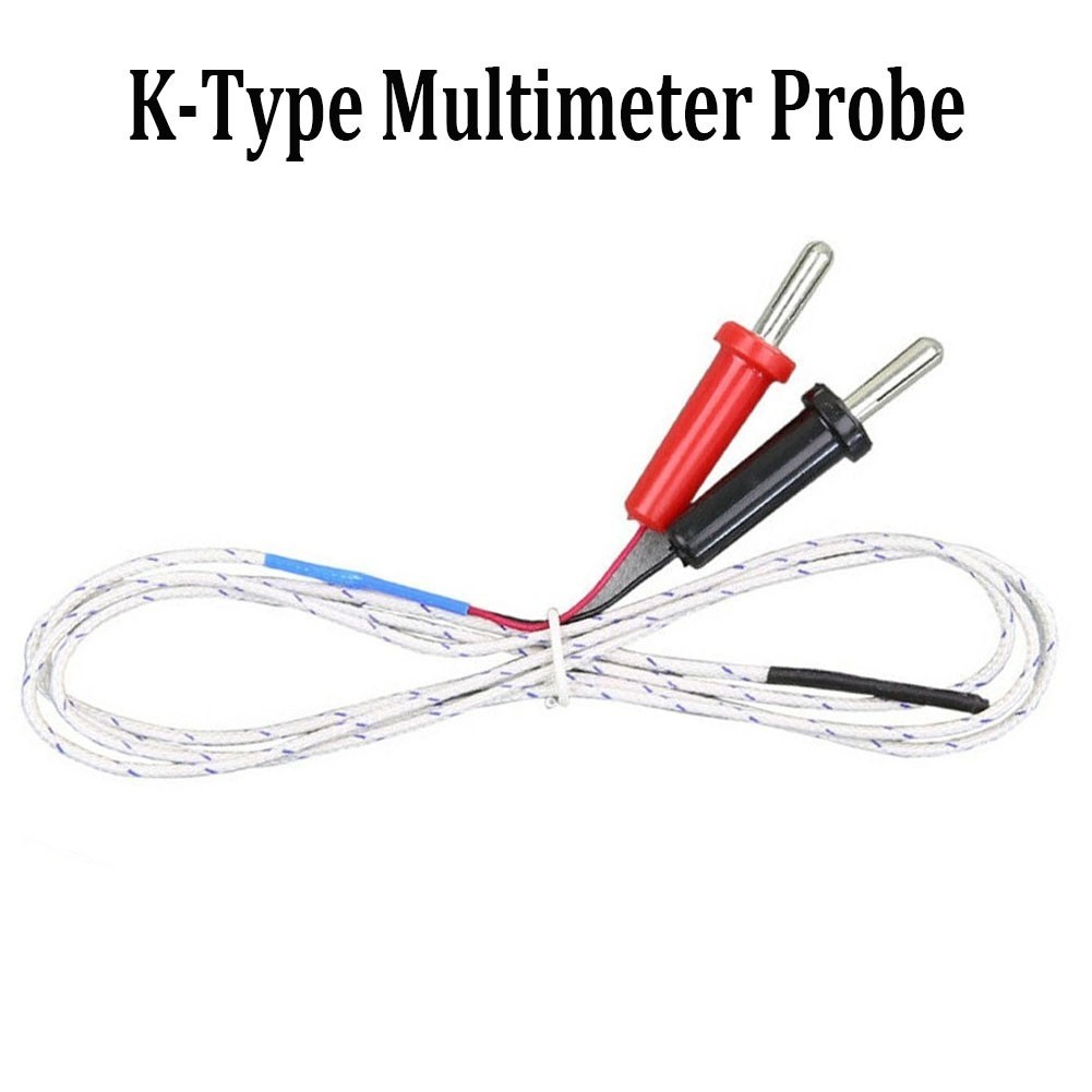 New Multimeter Probe K-Type Replacement Temperature Thermocouple Probe