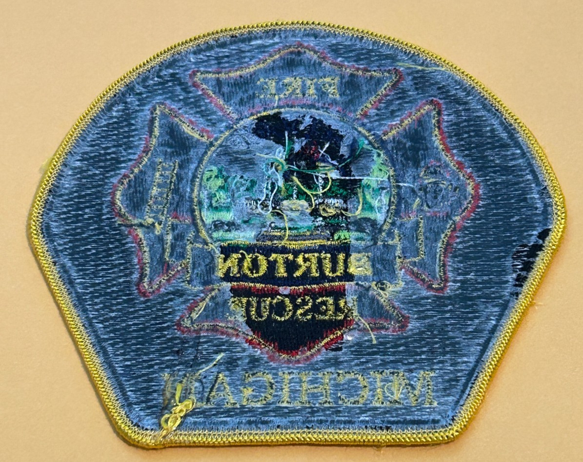 Burton Michigan Fire Rescue Patch Unused