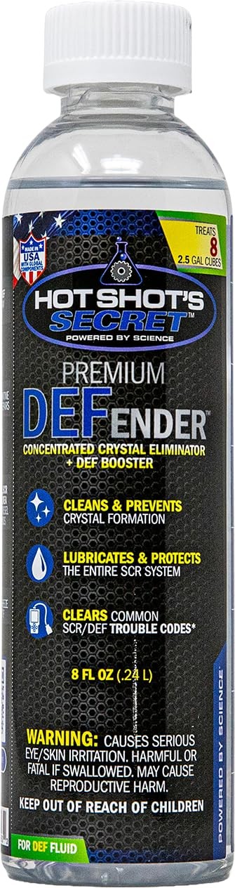 Hot Shot’s Secret Defender DEF Booster Additive 8 oz – Treats 20 8 fl